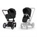 DUO ePRIAM Comfort Rosegold incl. Fold Lux Carry Cot - Sepia Bla