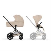 DUO ePRIAM Comfort Matt Black incl. Fold Lux Carry Cot - Cozy Be