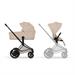 DUO ePRIAM Comfort Matt Black incl. Fold Lux Carry Cot - Cozy Be